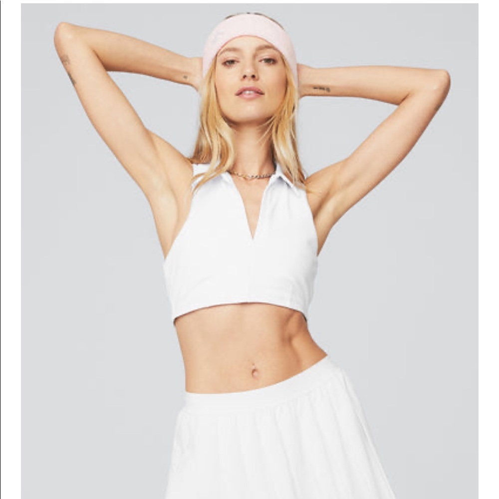 ALO Yoga White sports bra